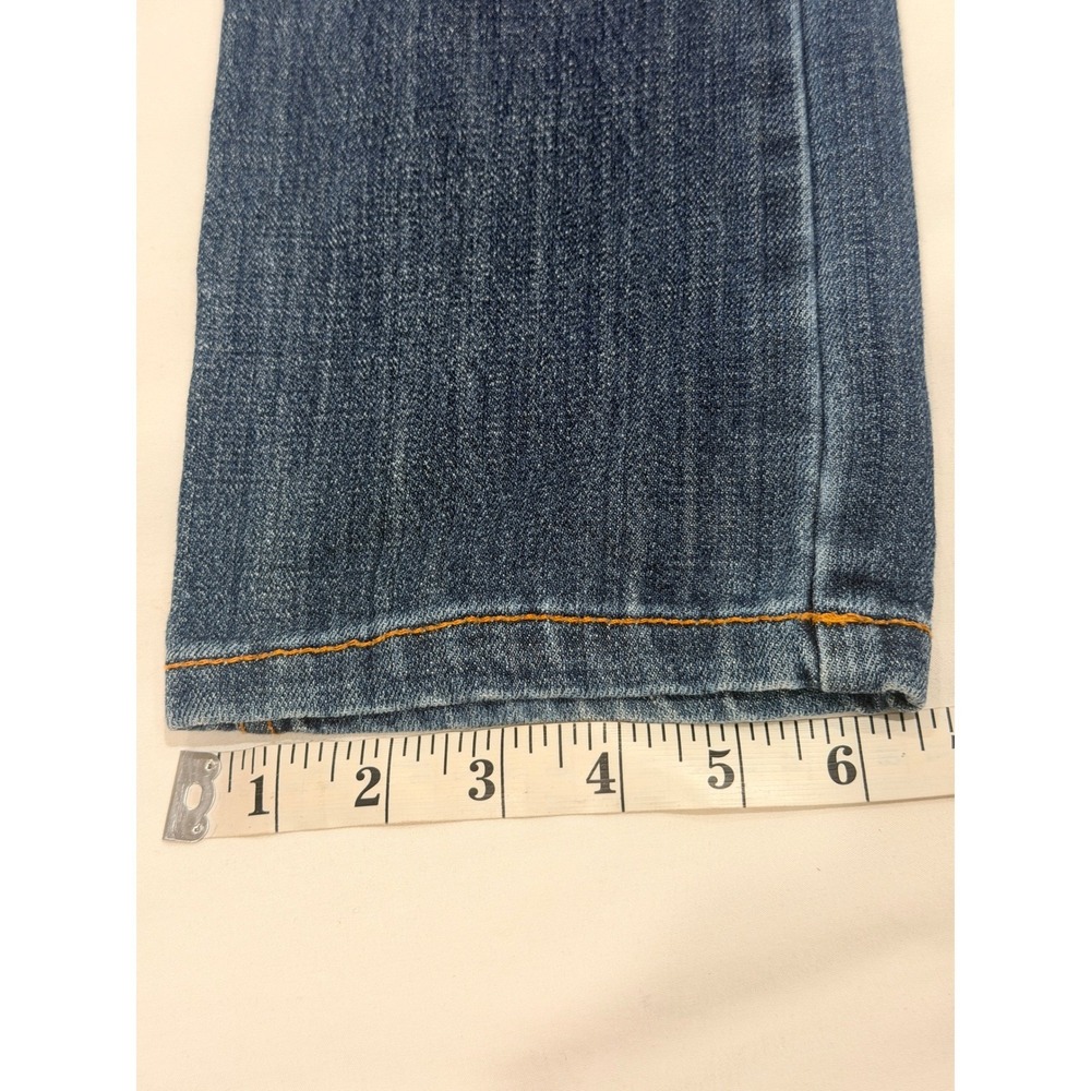 VTG Frankie B. Y2K Low Rise Straight Leg Jeans Blue Denim 6 2000's Hip Hugger - Picture 10 of 11